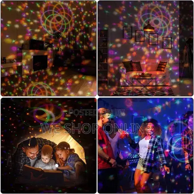 9 Color Led Disco Lights.