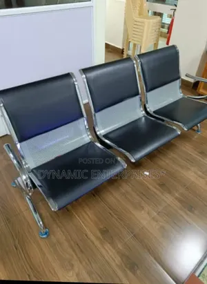 Heavy-Duty 3-Seater Padded Waiting Bench