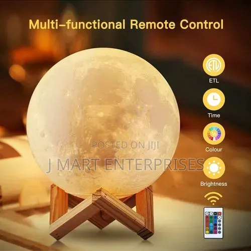 Night Light Touch Moon Lamp16 Colors 3d Stand