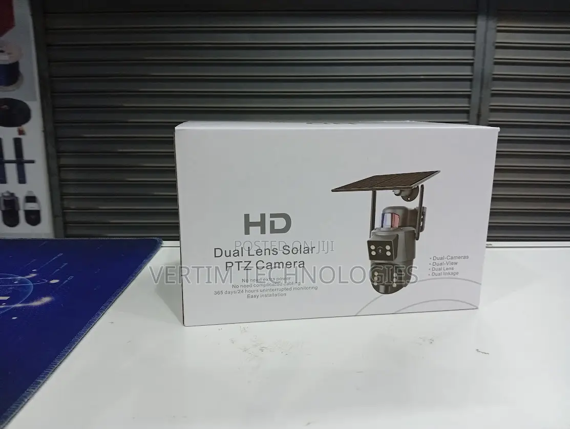 Ubox Imported 4mp Dual Lens PTZ Camera 4g Solar