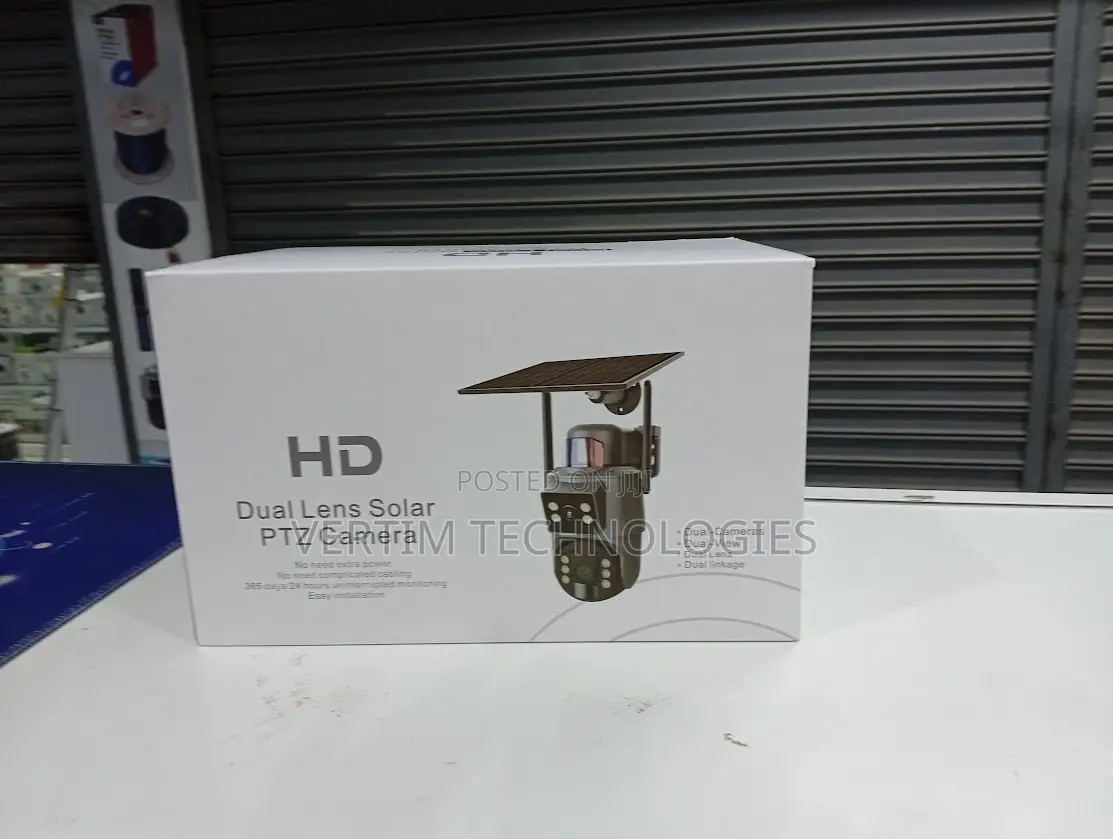 4mp Ubox Dual Lens 4g Solar Camera Full Color With Audio