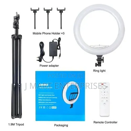 14 Inches Selfie Ring Fill Light With Stand and Phone Holders