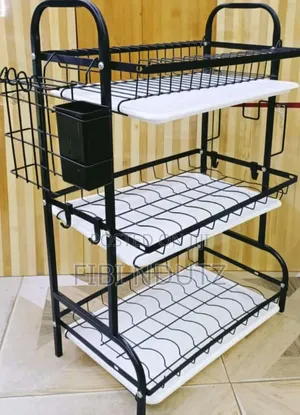 3 Tier High Quality Carbon Steel Dish Rack/Dish Rack