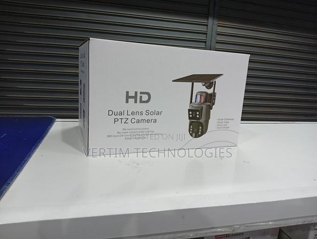 Ubox Dual Lens Siren 4mp Wifi Solar Powered Camera
