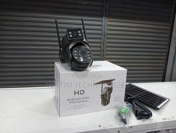 Ubox Dual Lens 4mp Wifi Solar Powered Camera