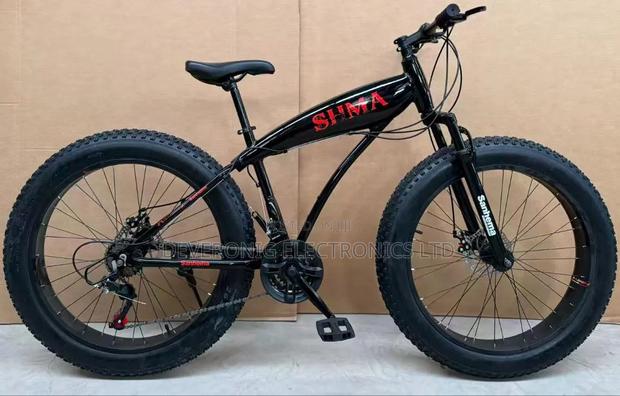 Fat Tyre Bike 26" Disc Brakes 21 Speed Gear Front Shock Suspension