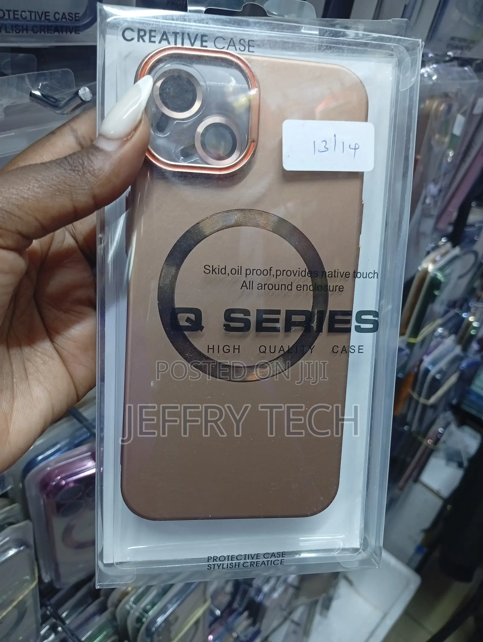 Matte-Finish Magnetic Phone Case Featuring a Camera Lens Protecto