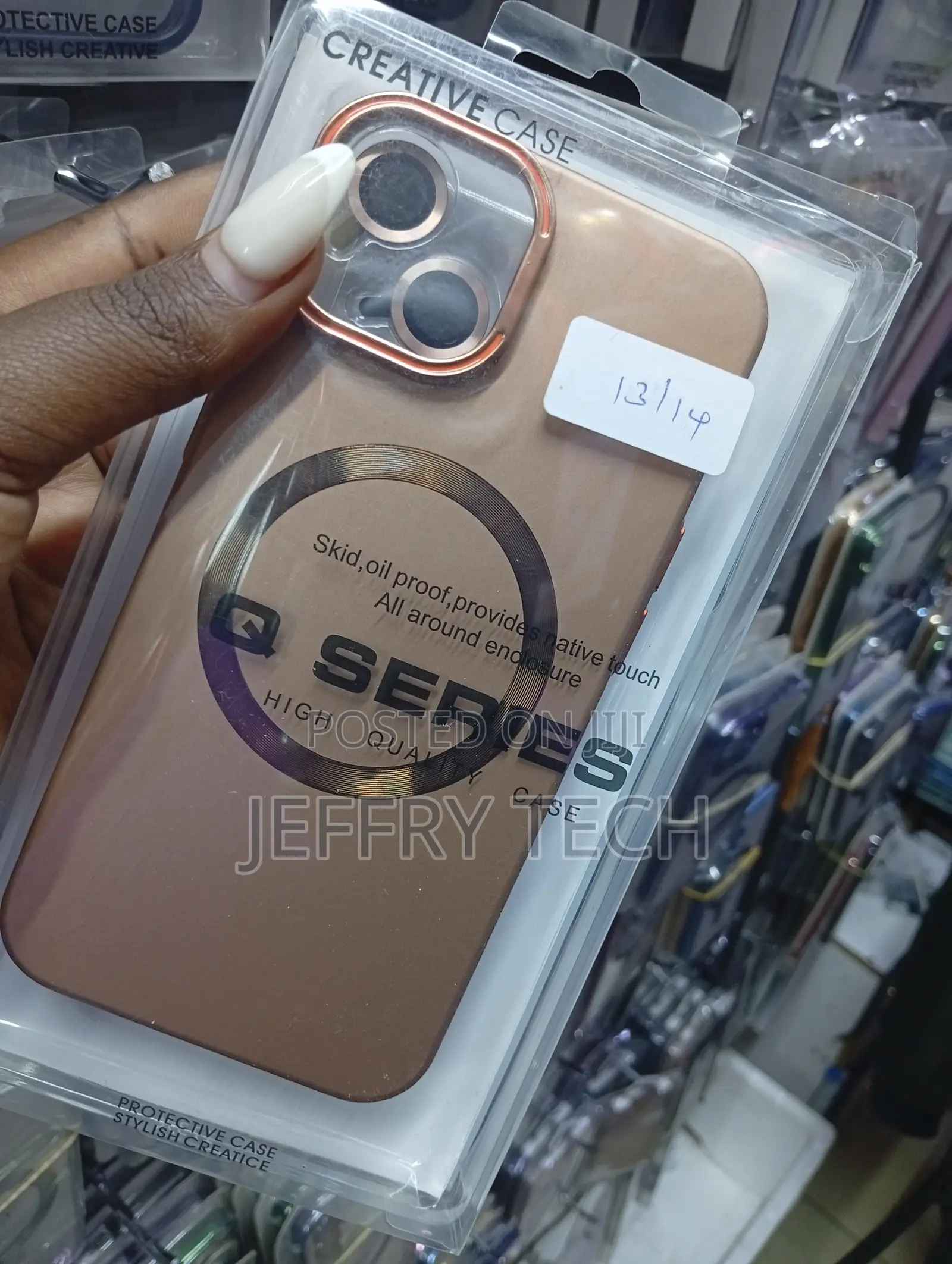 Matte-Finish Magnetic Phone Case Featuring a Camera Lens Protecto