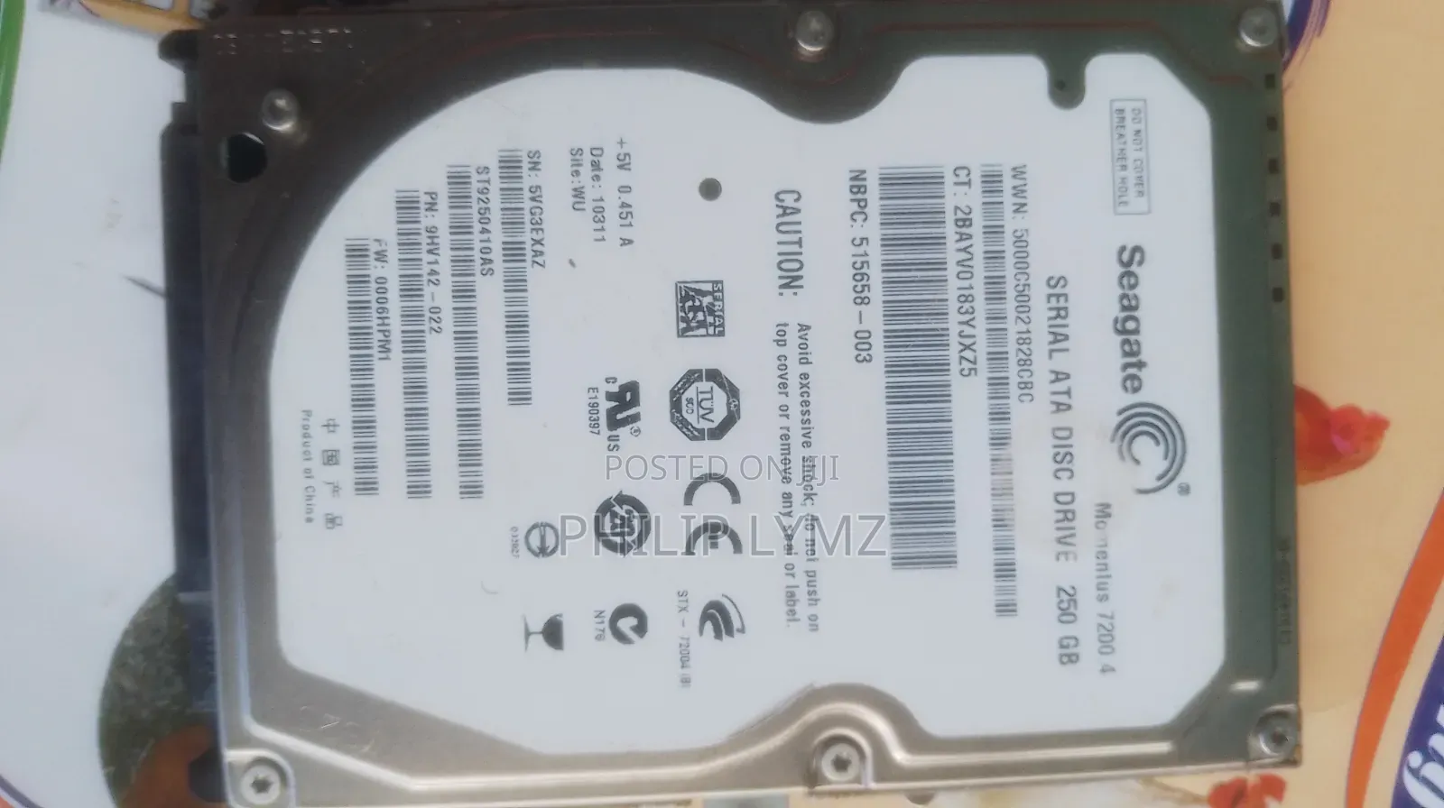250 SSD Hard Drive