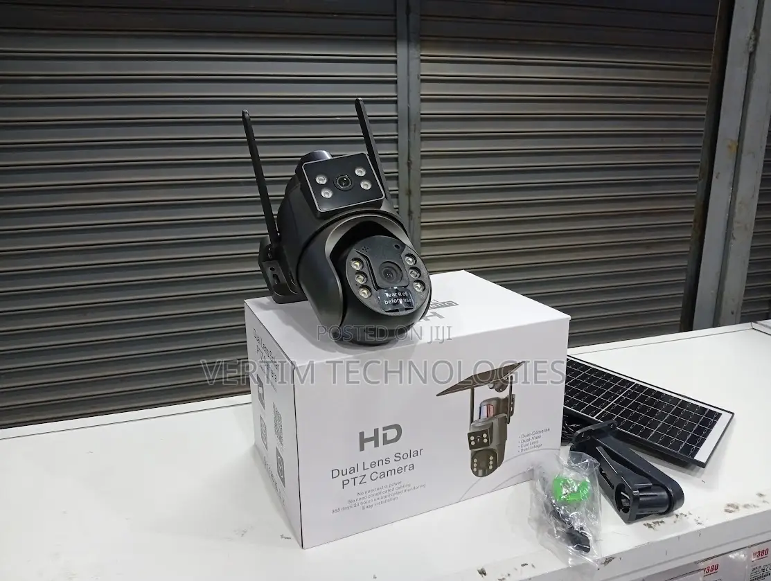 Ubox Dual Lens Wifi Outdoor CCTV PTZ Solar Camera