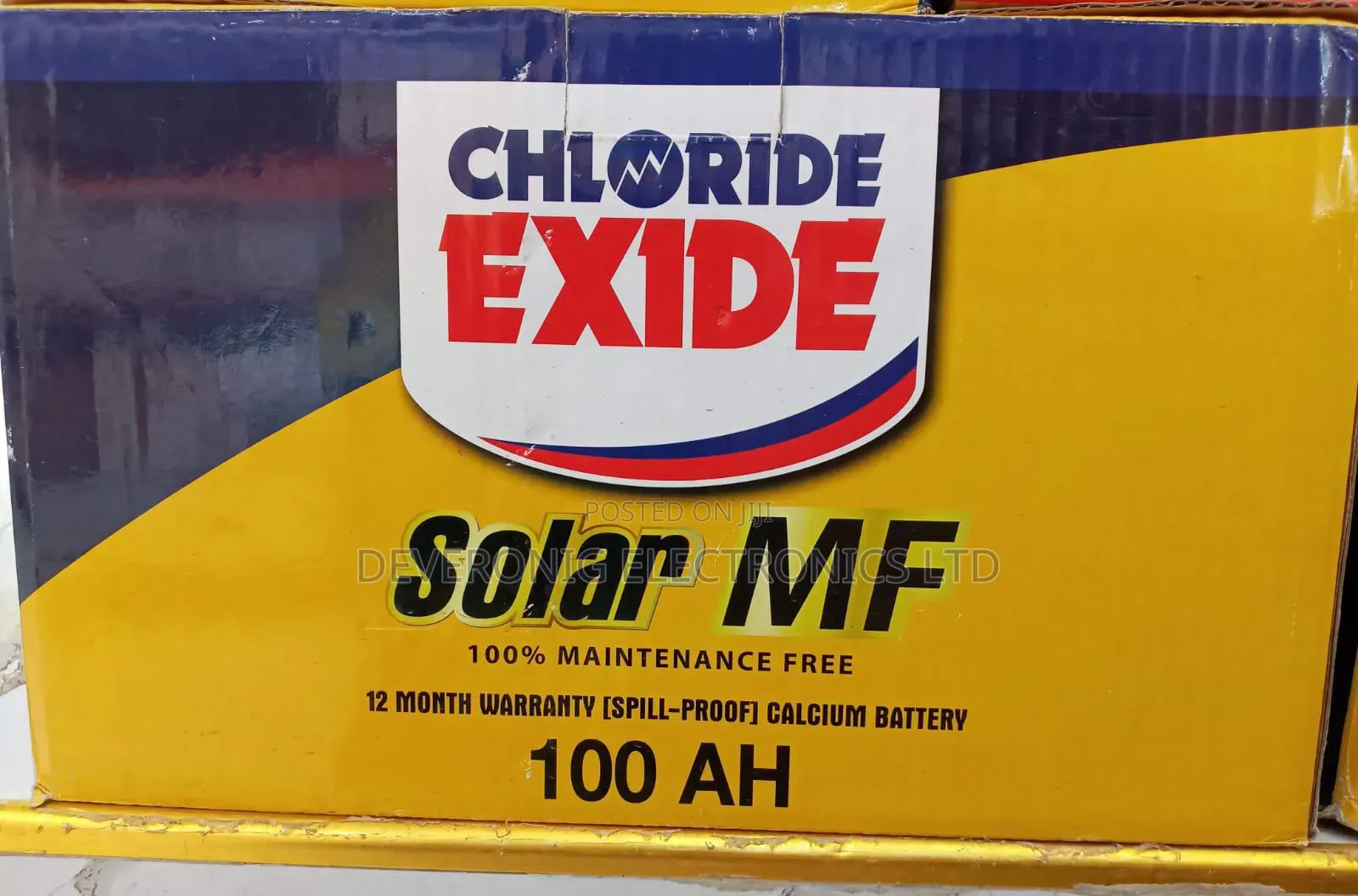 *Chloride 100ah Solar Battery