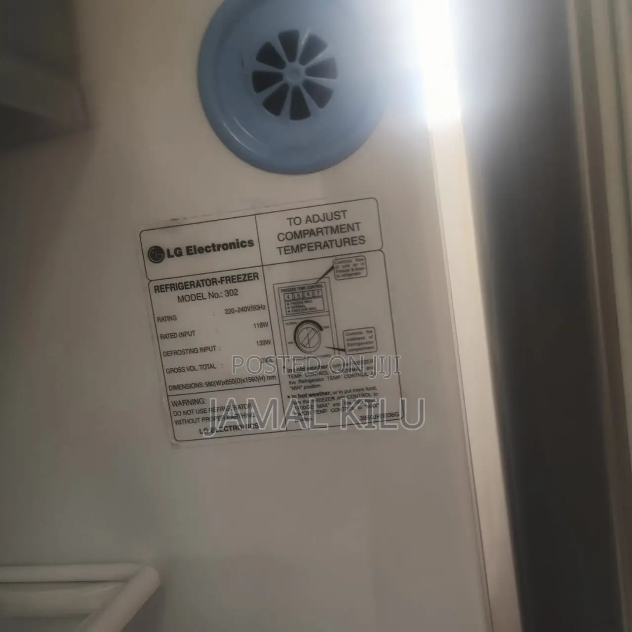 Lg Single Door 280l