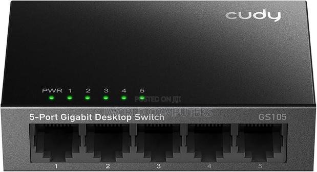 Cudy 5-Port Gigabit Metal Switch 8 XMBPS Rj45 Ports