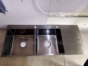 Double Bowl Single Drain (Heavy Duty Sink 120*50cm