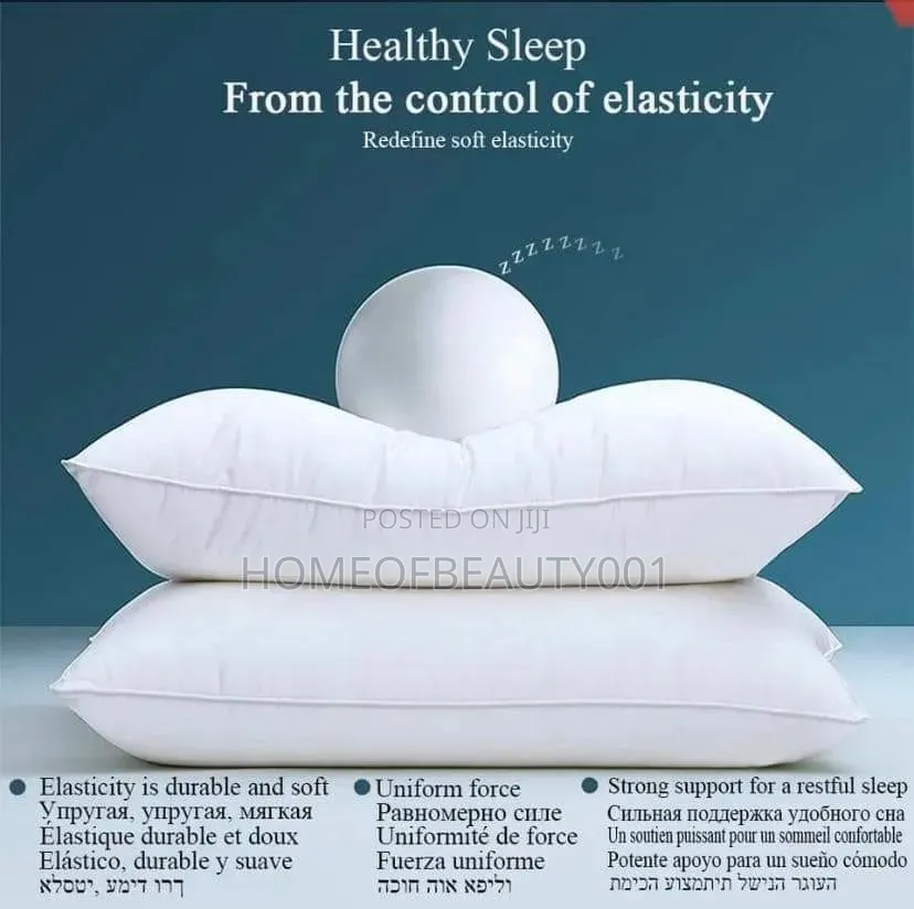 Plain White Bed Pillows
