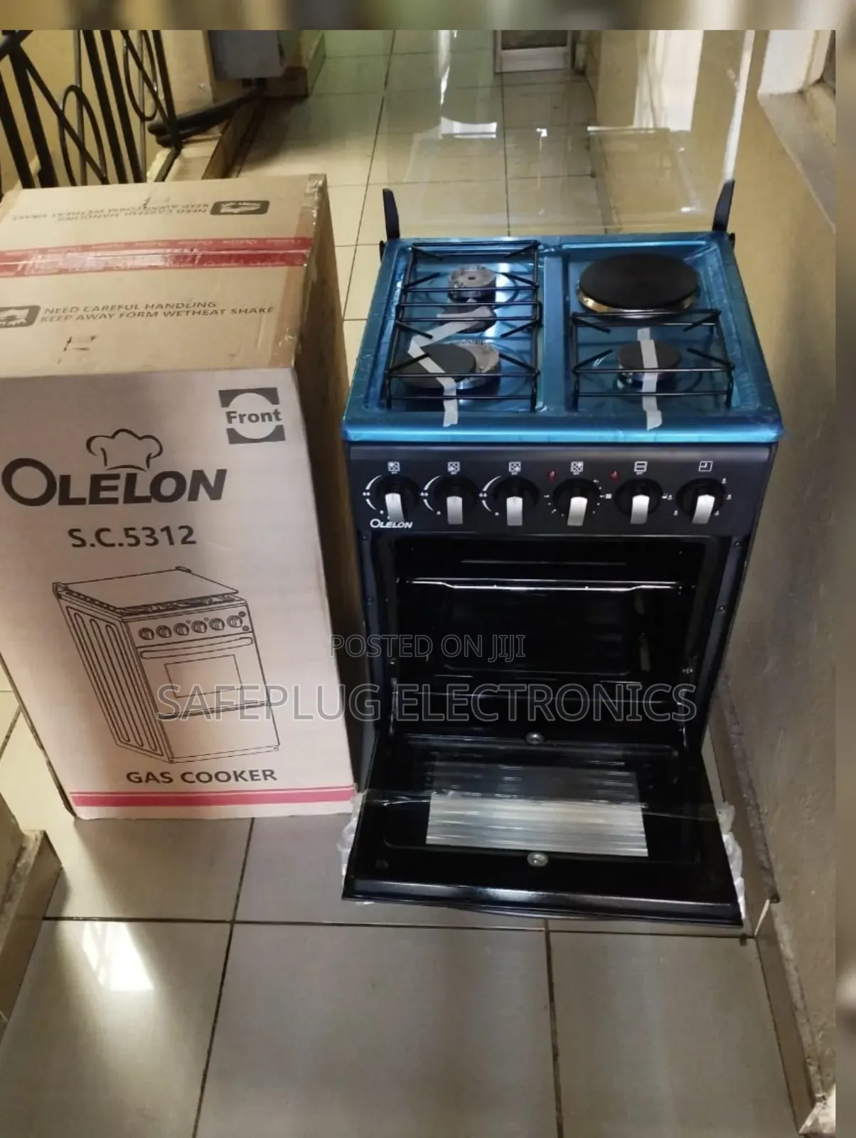 Olelon 3 Gas + 1 Electric Standing Cooker 50×55 – Full Cooker Set