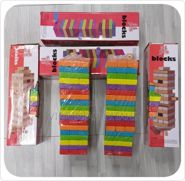 Coloured Jenga Blocks