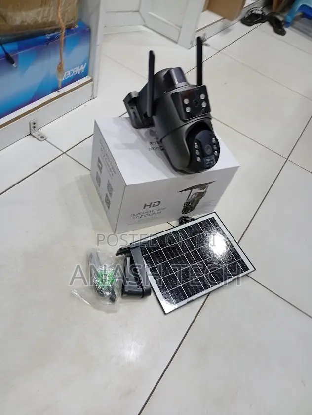 New Wifi Ubox 4mp Dual Lens Solar PTZ Camera