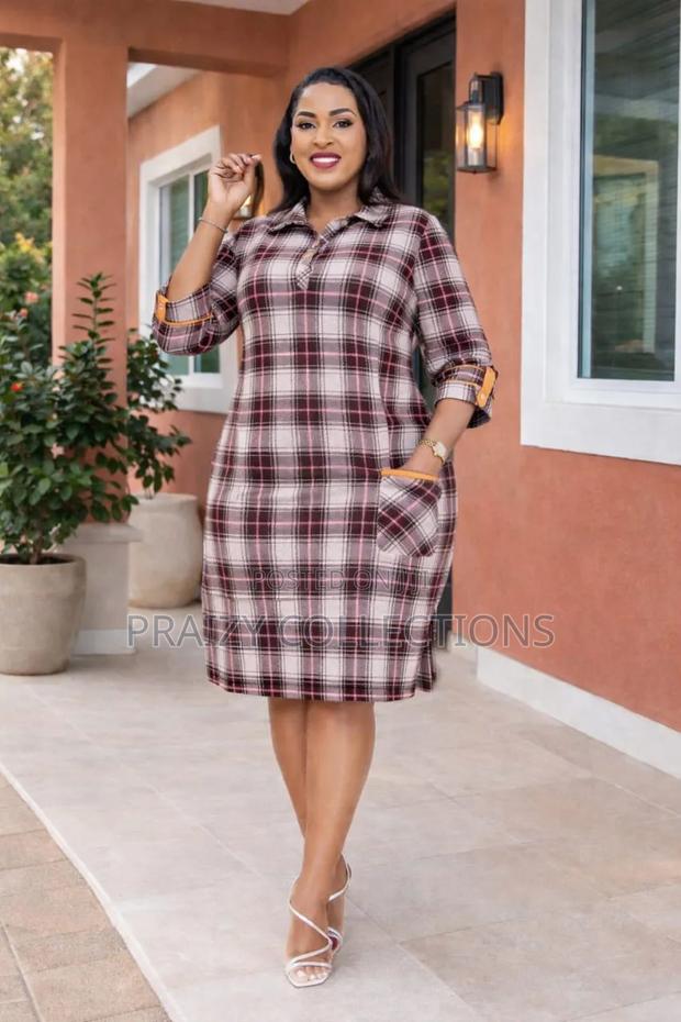 Geometric Check Pienna Dress - thumbnail 3