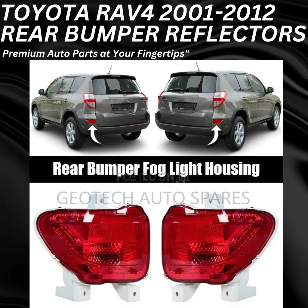 Toyota Rav4 2001-2012 Rear Bumper Reflectors