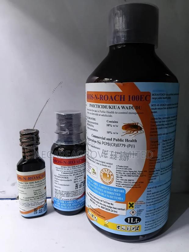 Mos N Roach 100ec Insecticide 20ml,100ml, 1litre - thumbnail 2