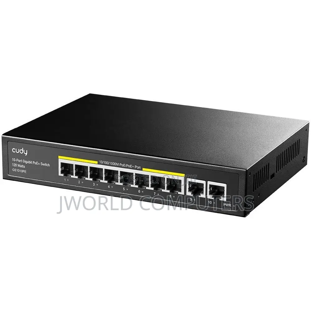 Cudy 8-Port Gigabit Poe(120watts) + Switch
