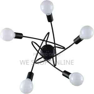 5 Way Swirl Arm Ceiling Light