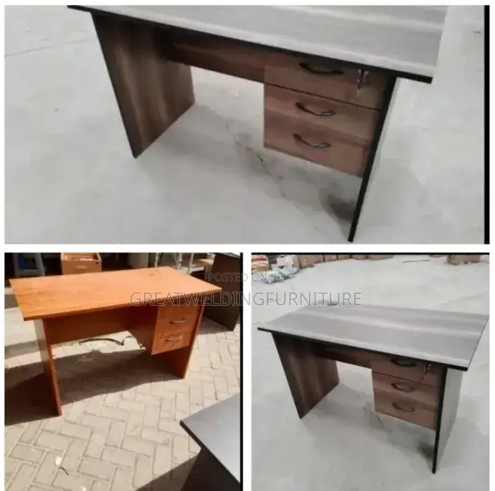 0.9m Three Drawers Office Desk Pj