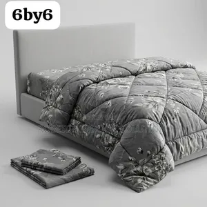 Gray Patterned Bedding Set