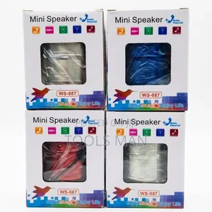 Ws-887 Portable Mini Bluetooth Speaker With Handsfree Call Support.