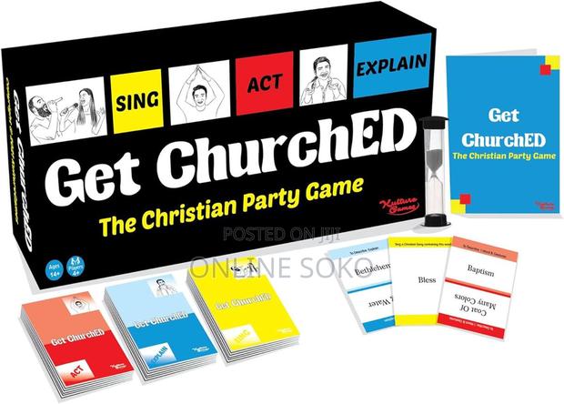 Get Churched Christian Party Game– Bible Trivia, Charades, Sing