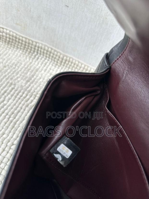 Authentic Chanel Stitched Leather Button-Up Hobo Handbag - thumbnail 5
