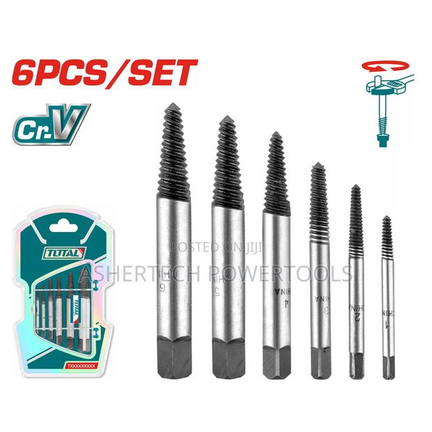 Total Tacse0061 6 PCS Screw Extractor Set