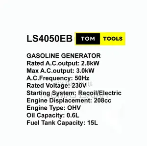 Ls4050eb 3.0kw Low Noise Petrol Generator With Wheels