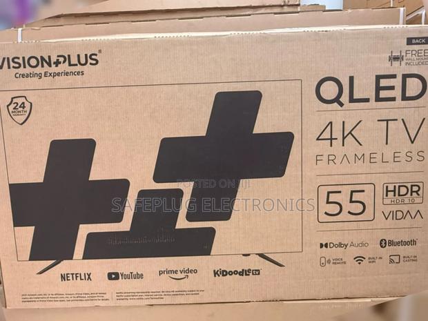 Vision Plus 55" Qled Vidaa Smart Tv Frameless