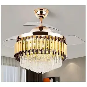 42" Ceiling Fan With Chandelier Light