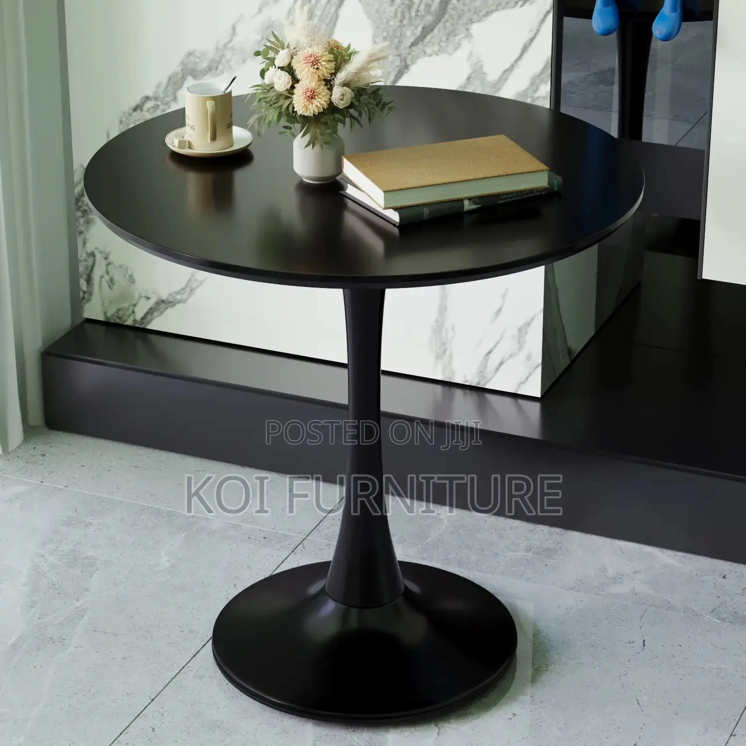 Coffee Table; Round Marble Home Living Room Meet Coffee Table