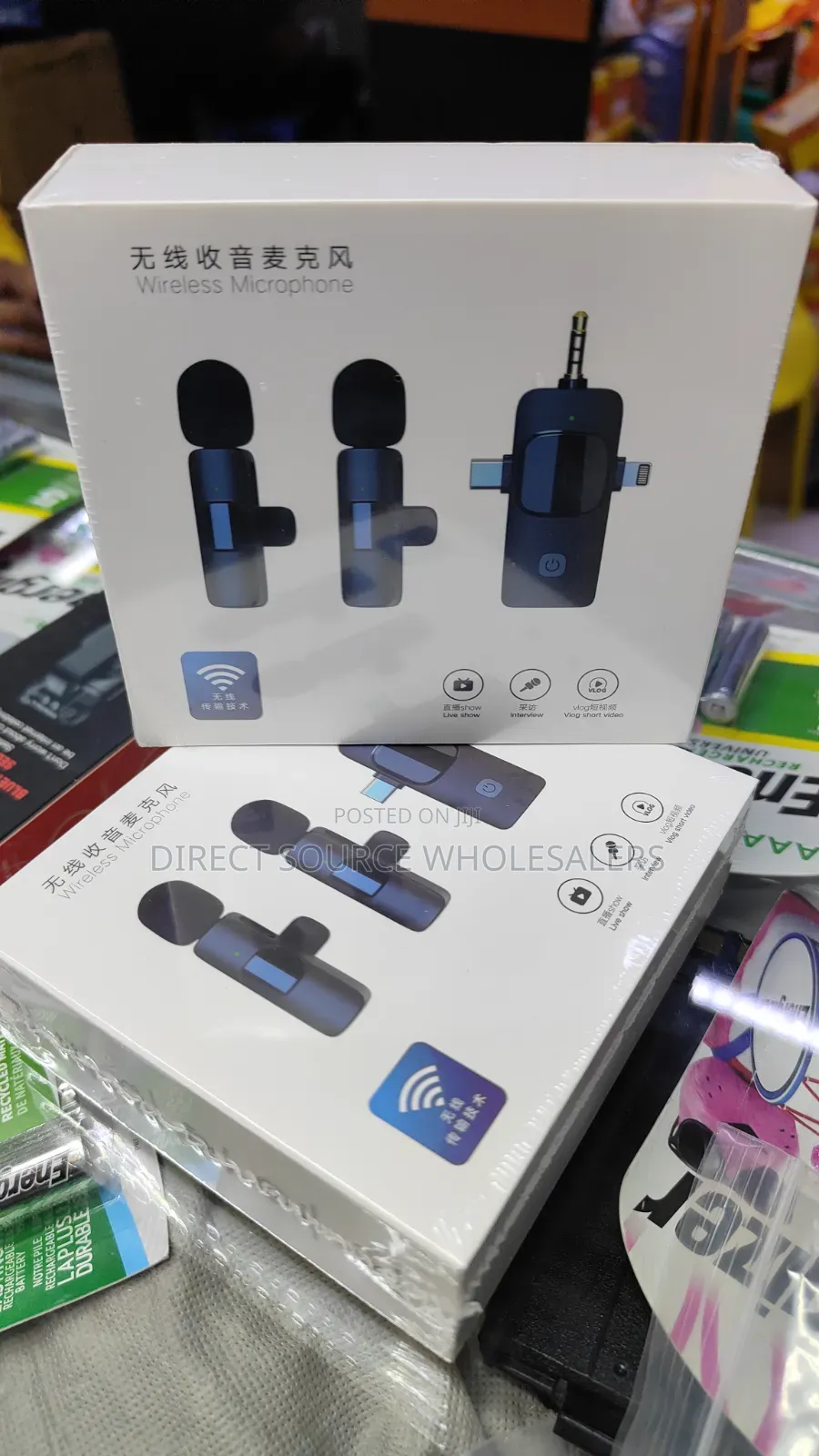 3-in-1 Dual Wireless Lavalier Microphone