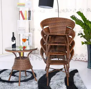 Dining Set; Two Seaters Outdoor Balcony Rattan Dining Set