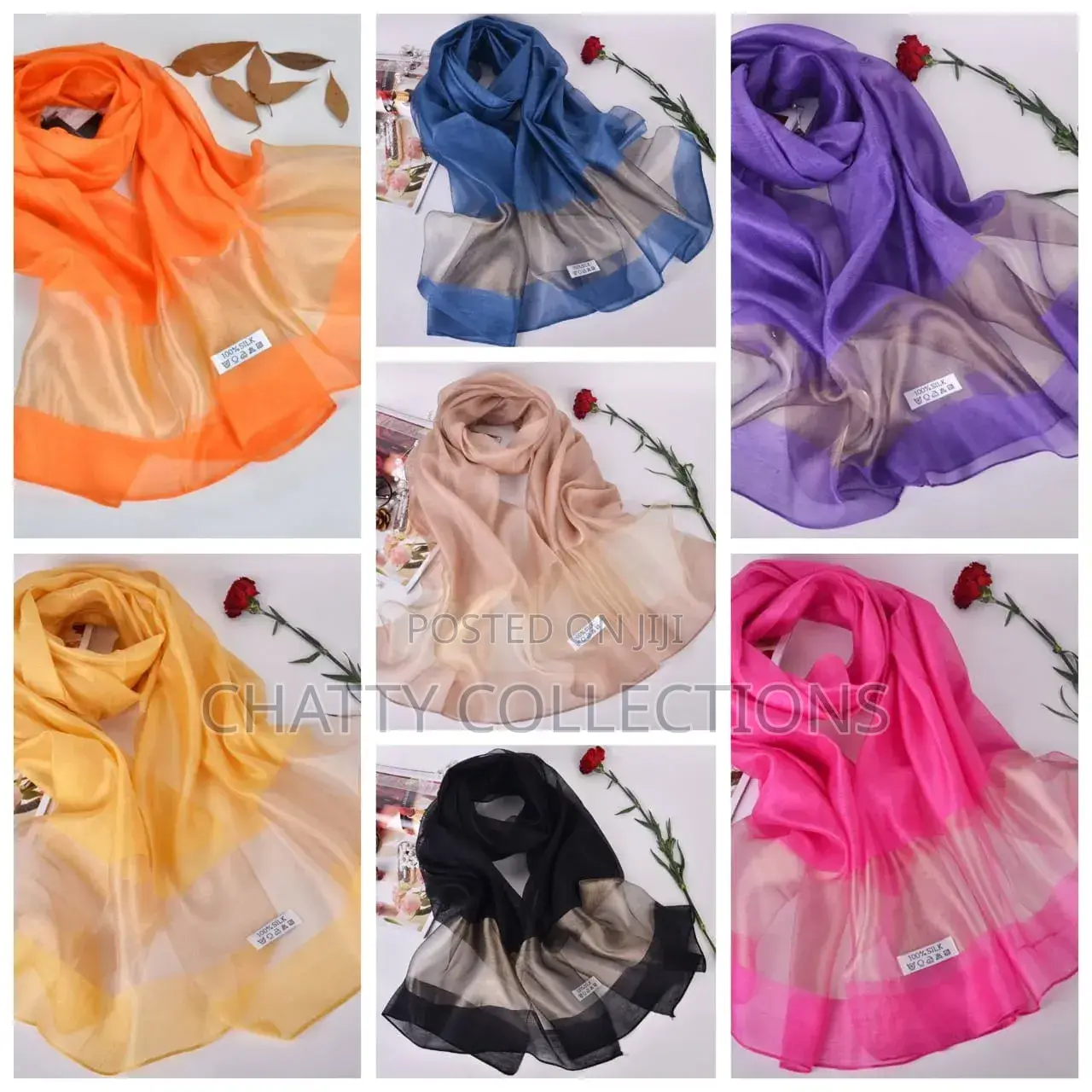 Ladies Classy Sheer Scarfs