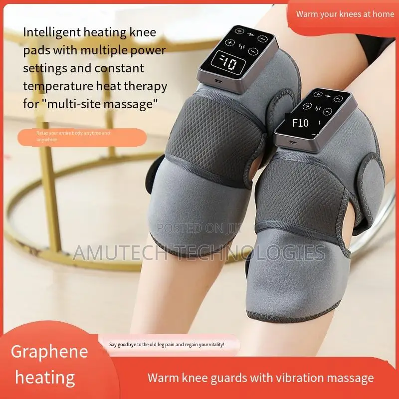 Cordless Knee Massager With Heat Vibration For Pain Relief