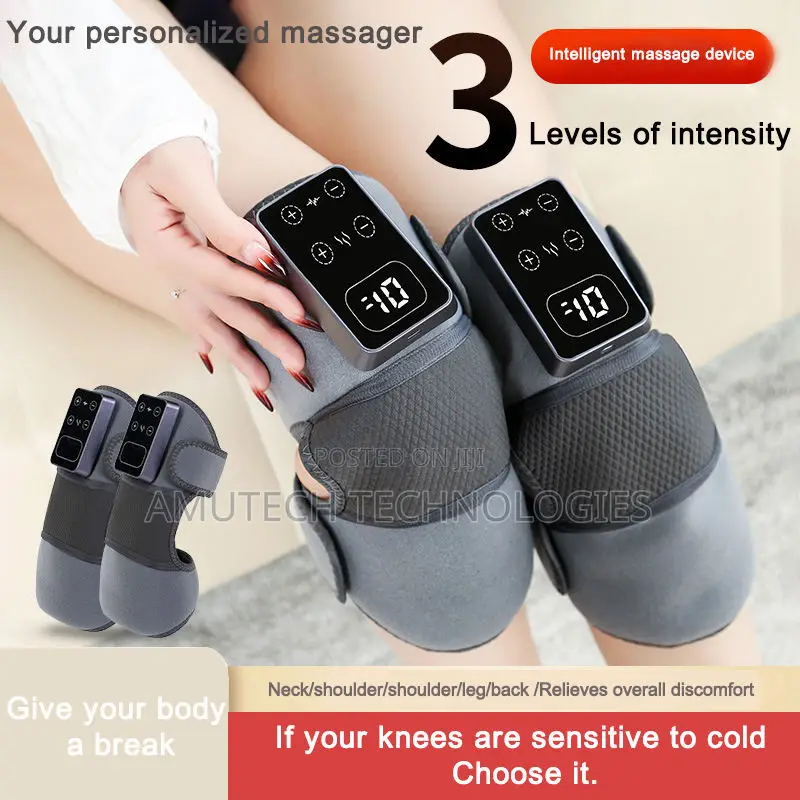 Cordless Knee Massager With Heat Vibration For Pain Relief