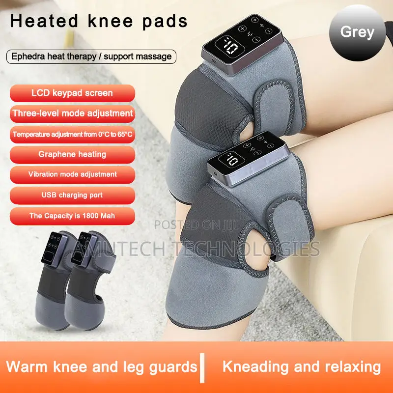 Cordless Knee Massager With Heat Vibration For Pain Relief