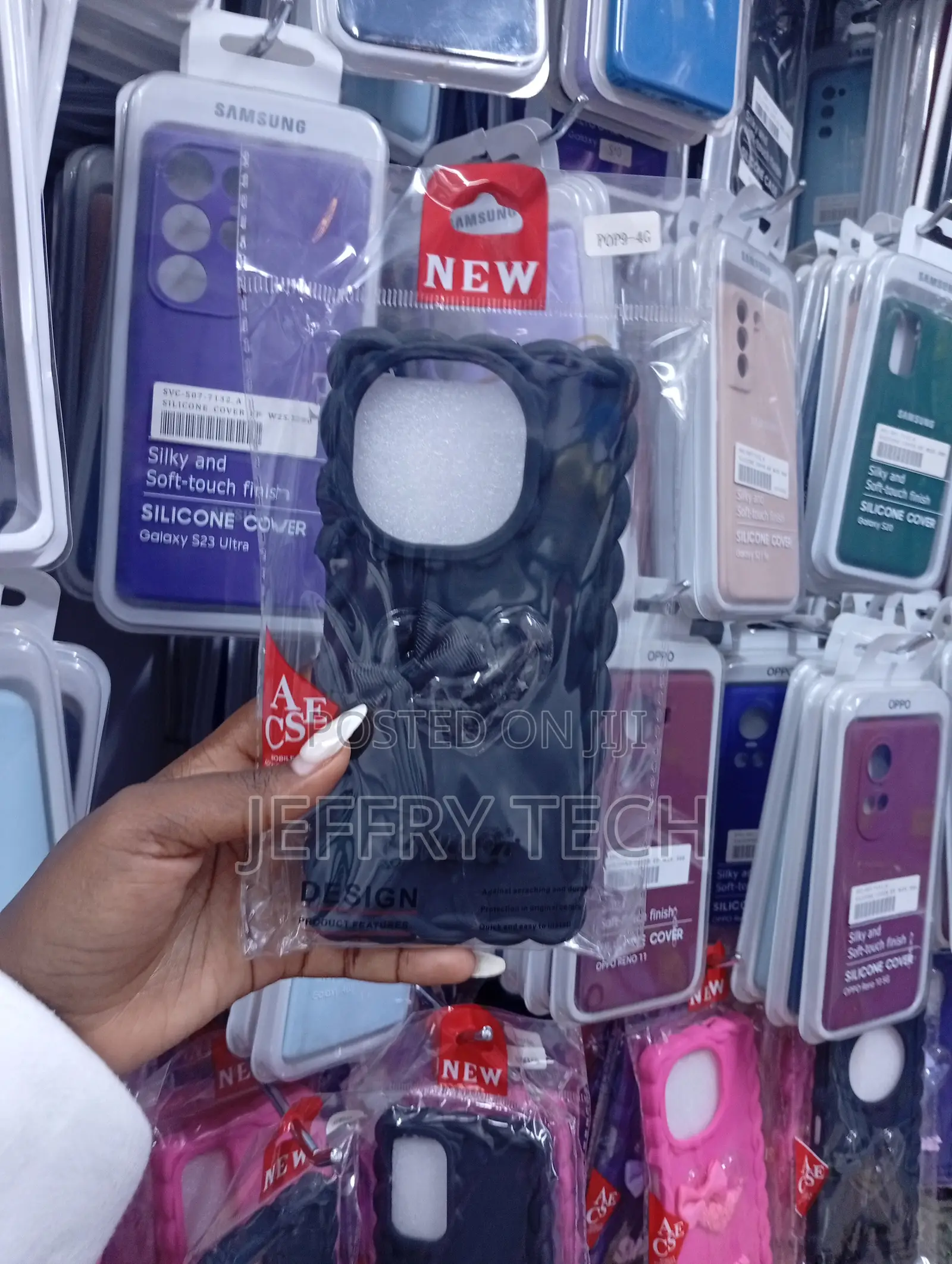 Silicone Phone Cover for a Samsung Galaxy S23 Ultra.