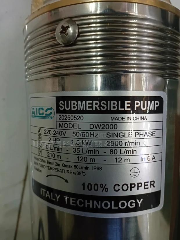 Aico 2hp Submersible Pump 210m Head - thumbnail 3