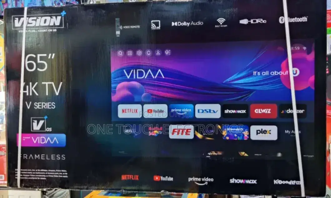Vision Plus 65′′ Vp8865kv Frameless V+ Os Smart Tv