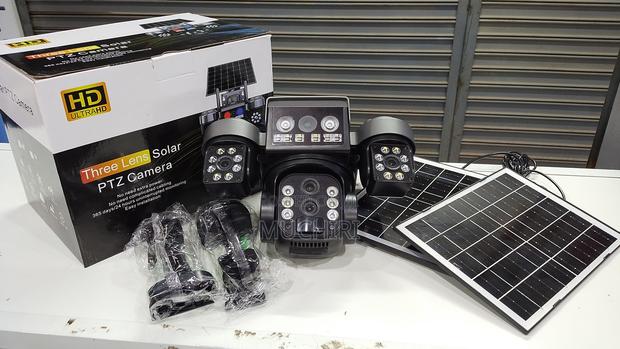 4g Triple Lens V380 Solar Tripple CCTV Camera