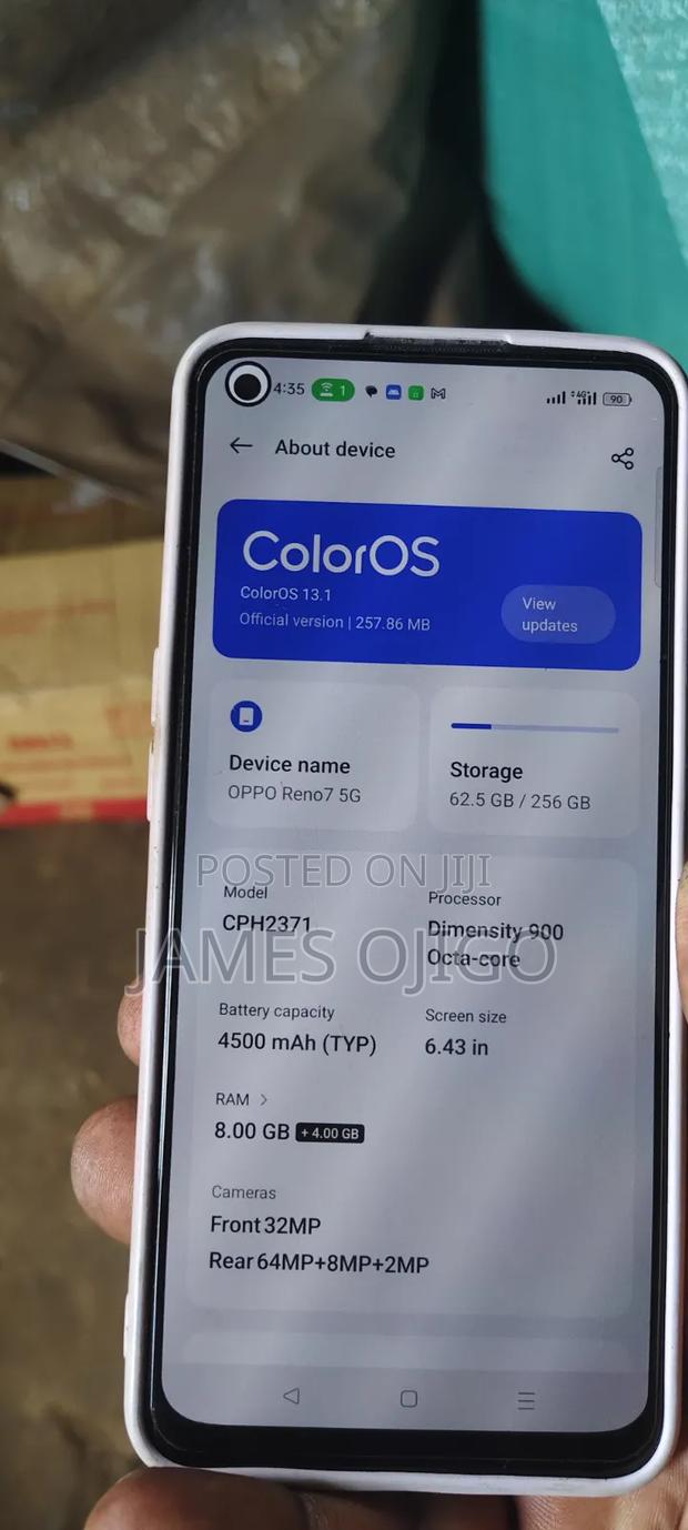 Oppo Reno7 5G 256 GB Silver