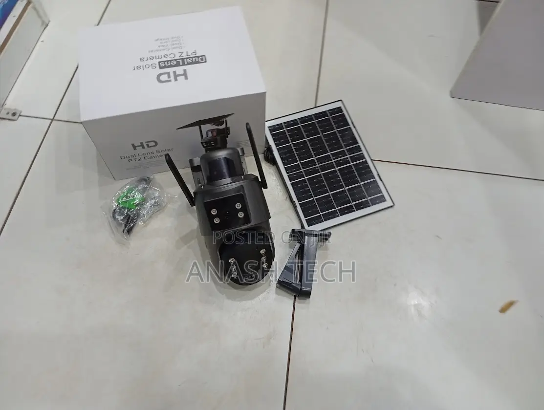 Assured Wifi Dual Lens Ubox PTZ Solar Camera Full Hd 6mp Colored