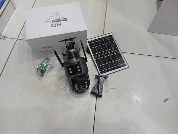Assured Wifi Dual Lens Ubox PTZ Solar Camera Full Hd 6mp Colored